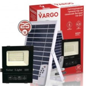 LED прожектор на солнечной батарее Vargo 25 W 6500K