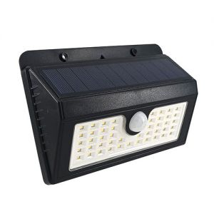Corp de iluminat LED Solar VARGO 9W pe perete cu senz SMD negru