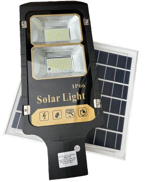 Светодиодный уличный светильник на солнечной батарее с датчиком  100W 6500K