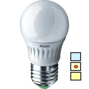 Лампа LED NLL-P-G-45-5W-4K-E27 Navigator
